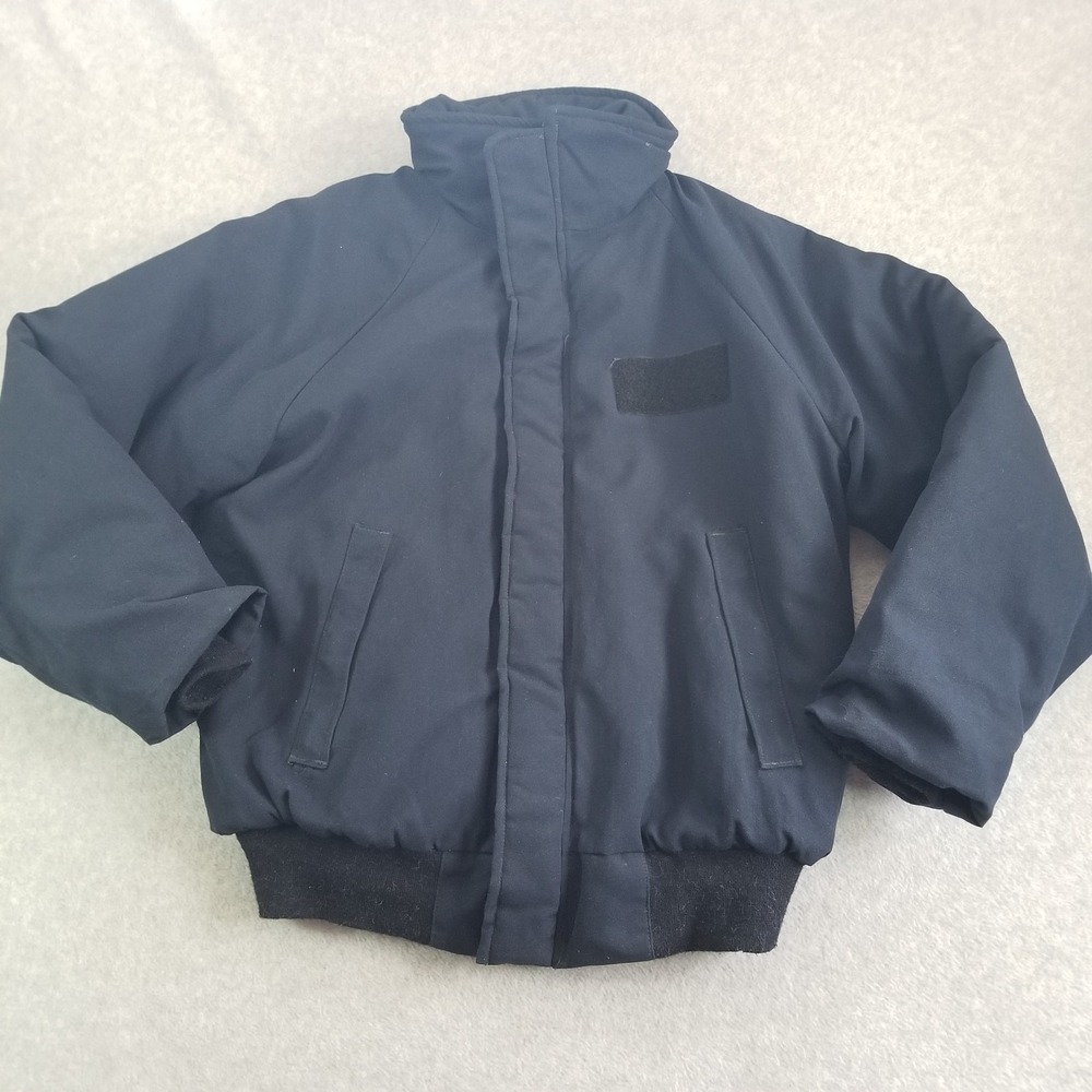 US Navy Shipboard Jacket Mens Medium Blue Flame Resistant Aramid